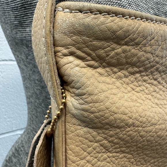 Coach Leather Shoulder Bag in Taupe - Picture 6 of 11